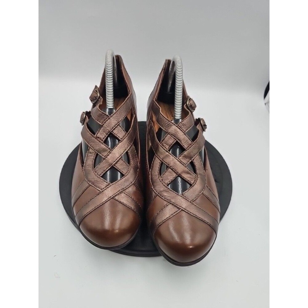 Women's Rockport Cobb  Abbott Shoe Leather Mary Jane Pump Sz 9.5 Comfort Heel